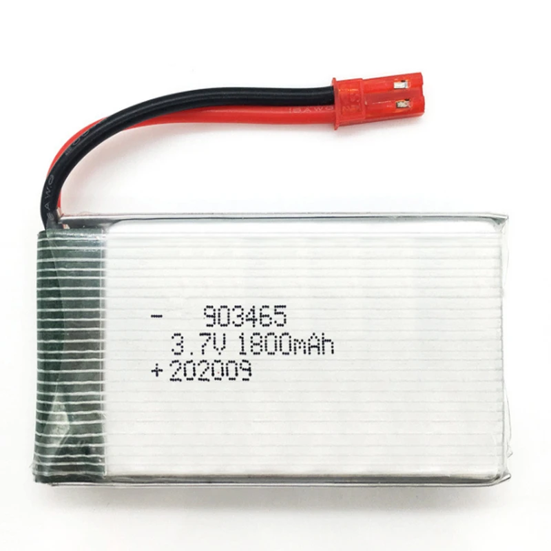 Batteria LiPo 3.7V 1800mAh Con Spina JST E Caricabatterie USB Per Drone E RC
