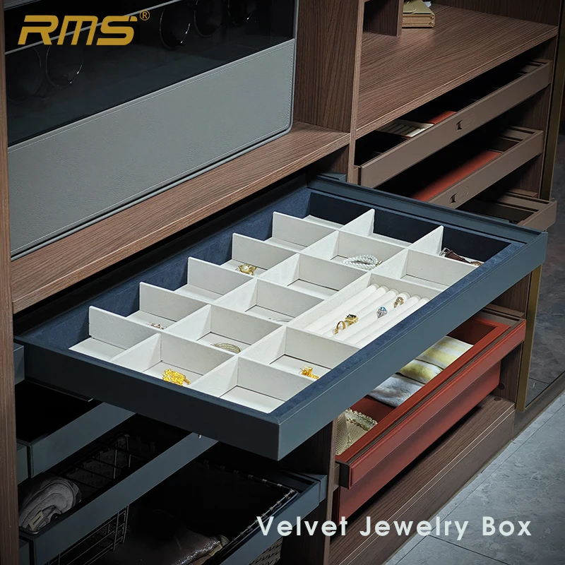 Soft Closing Jewelry Box Wardrobe Accessories RMS W205