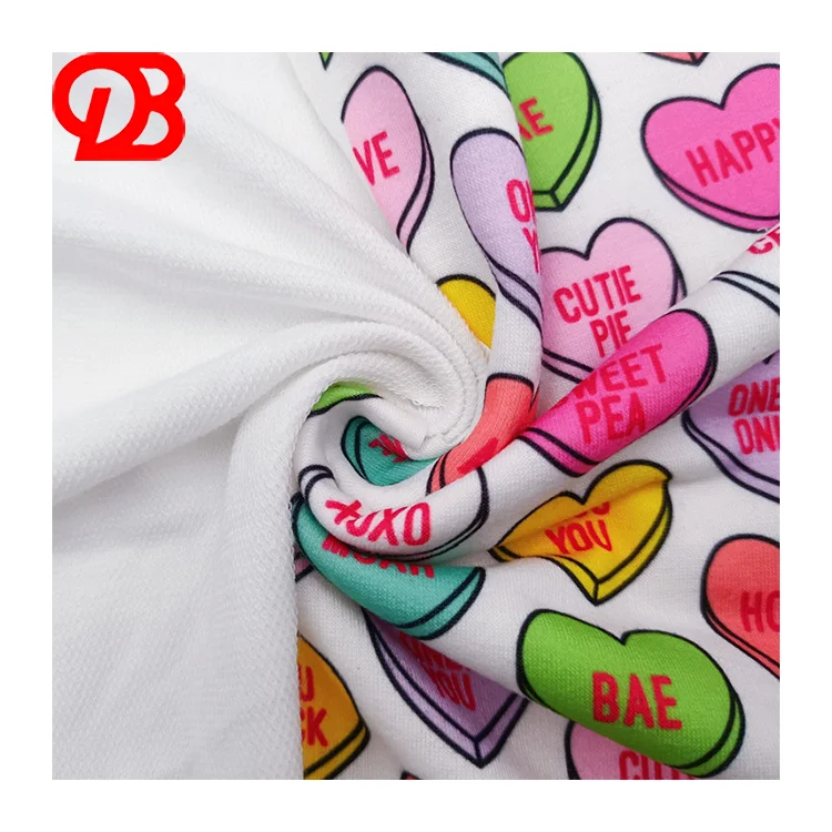 Digital Printed Wholesale Jersey Fabric Printing Good Quality French Terry Fabric For Bedding