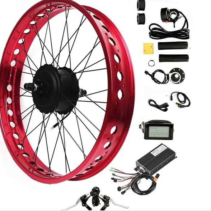 20 Inch-28 Inch Front Rear Hub Motor 3000w 5000w 8000w 12000w Speed Power E  Bike Practical Conversion Kit