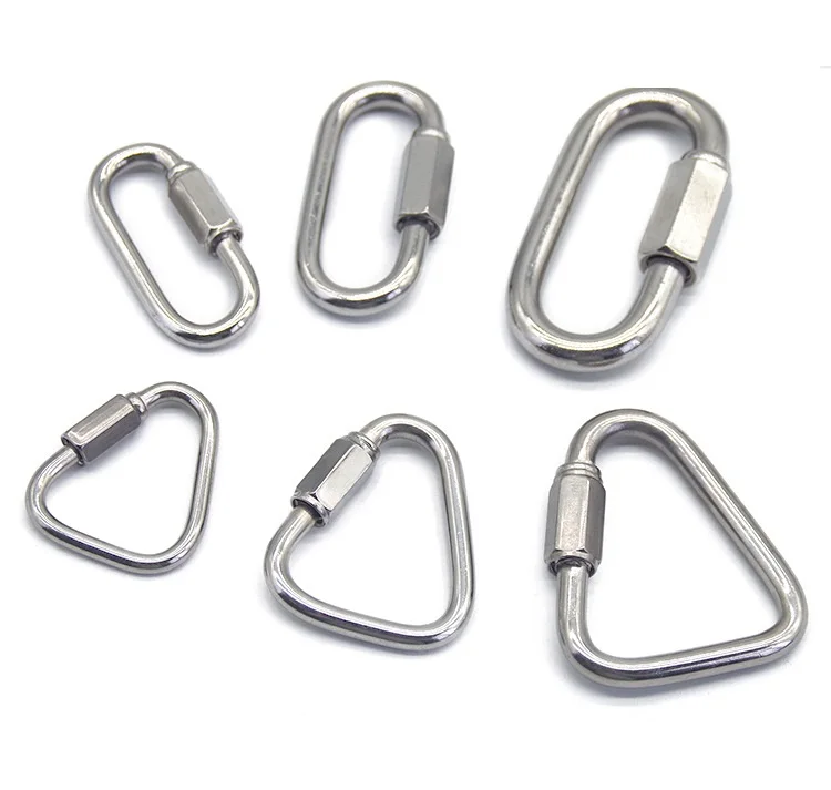 Triangular Shape Carabiner Snap Keyring Outdoor Safety Aluminium