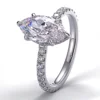925silver lab diamond ring