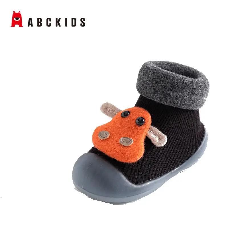 ABC KIDS Breathable Flat Fashion Baby Shoes Socks Autumn Winter Newborn Baby Sock Shoes