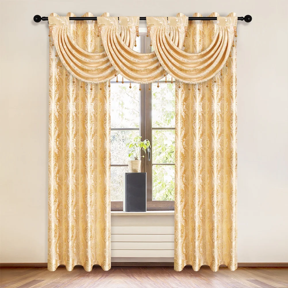 Ready Made Curtains Fully lined Luxury Jacquard  With Palmet and Tie Back 