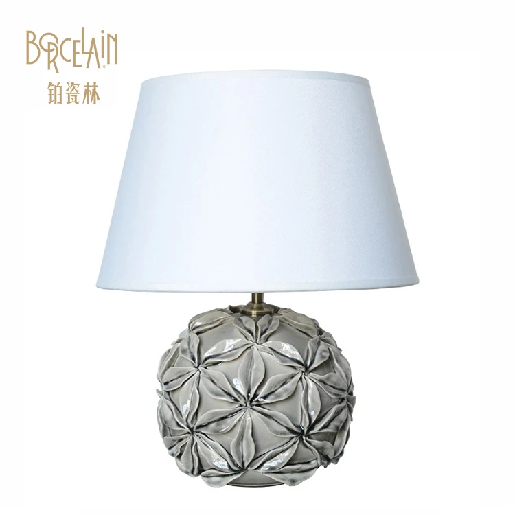 Beautiful and practical hotel home goods table desk lighting ceramics table lamp led