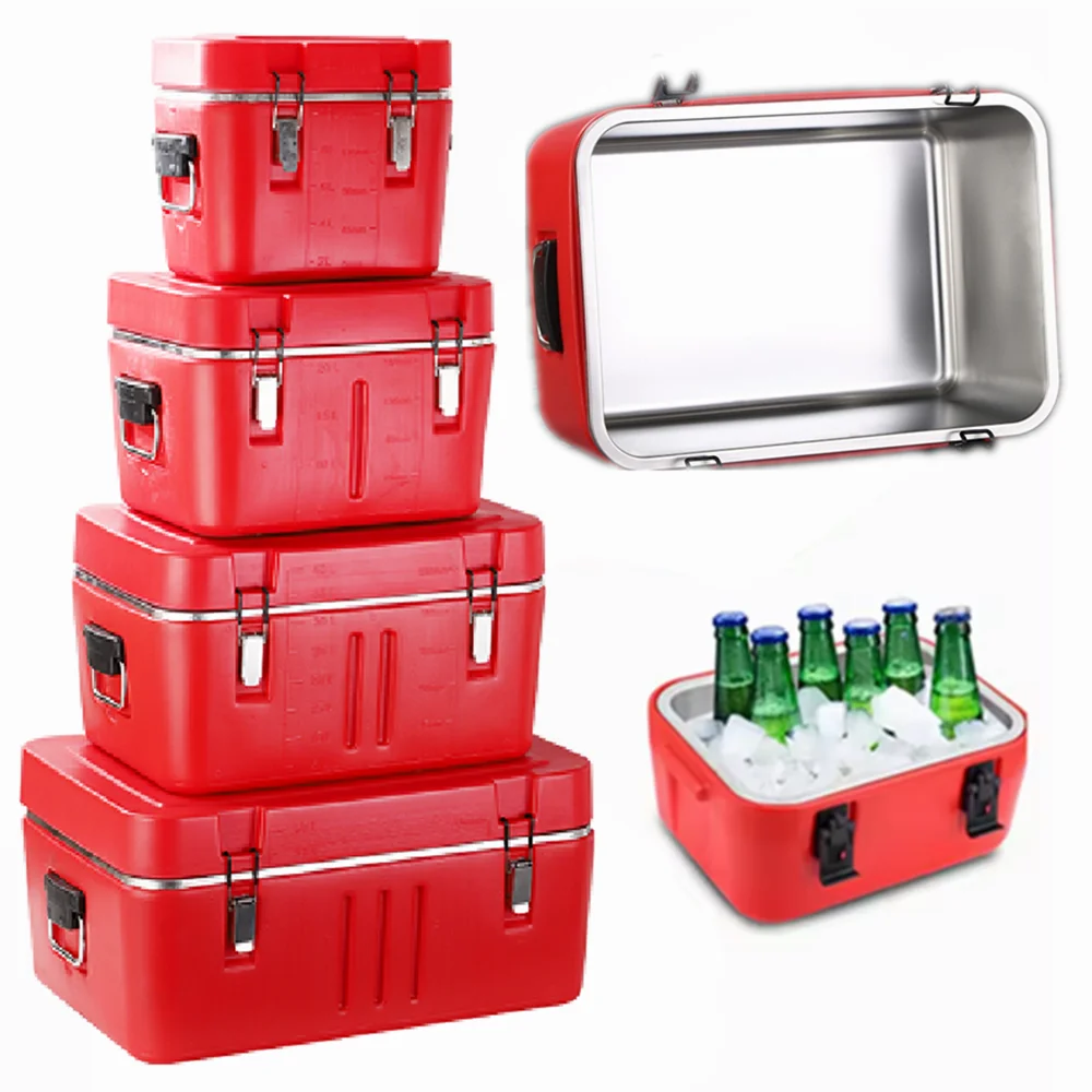 Тепловой контейнер для хранения пищевых продуктов из нержавеющей стали изолированный кулер изоляционный цилиндр горшок