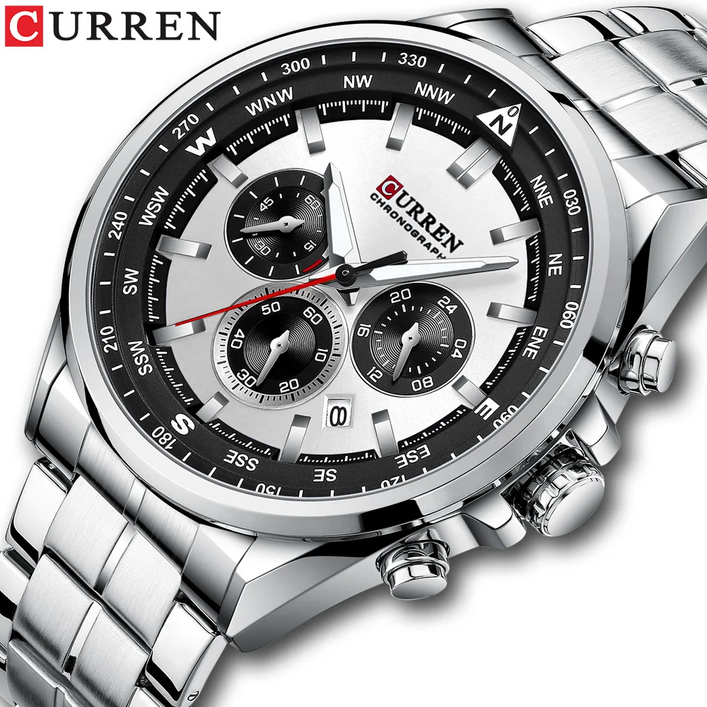 CURREN 8399 Watch Classic Luminous Hand Waterproof Wrist Watch Gift Chronograph Men Watches Dropshipping Relogio Masculino