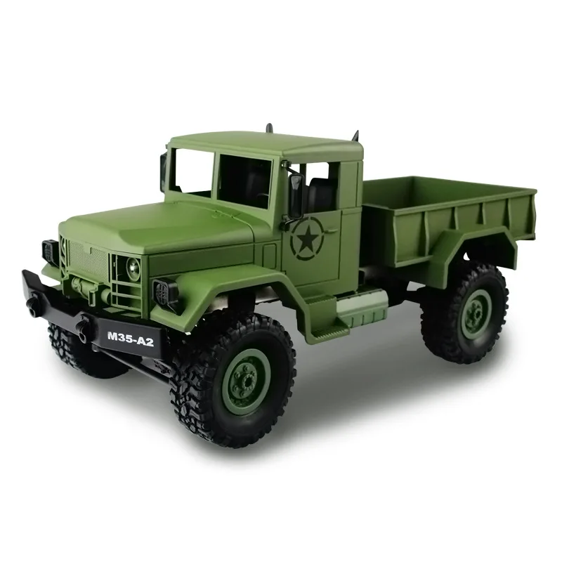 Camion militaire télécommandé WPL B-24 1/16, véhicule tout-terrain 4x4 Camion militaire télécommandé WPL B-24 1/16, véhicule tout-terrain 4x4