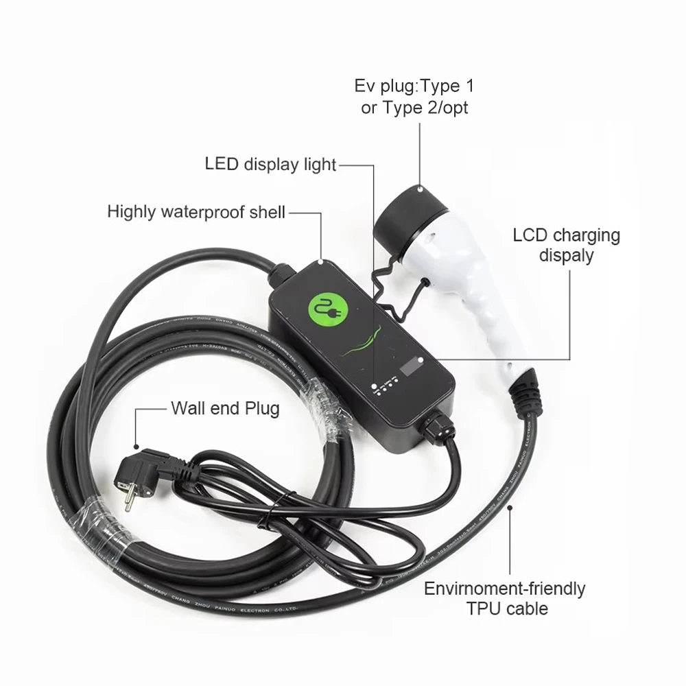 eon cigarette charger EONDRIVE Type2 Ev Charger 3.5kw 7kw Portable Car Charger Ev Mobile Charging  Station for Home Use