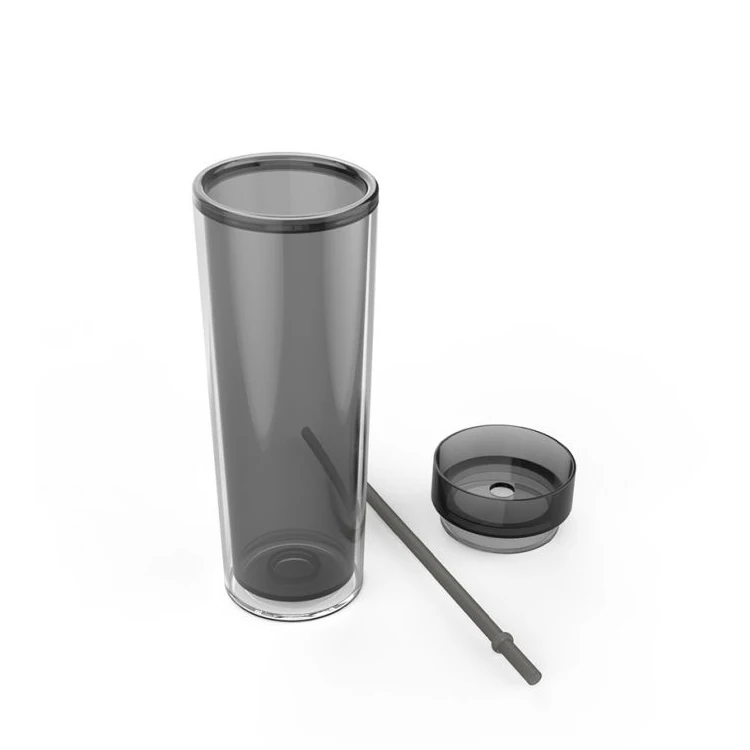 Пластиковый стакан 16 унций с логотипом под заказ тонкая