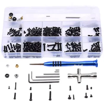 RC Screws Kit Hex Screws Nuts Hardware Kit set M2 M2.5 M3 for 1/8 1/10 1/18 RC Crawler Car Repair Tools Upgrade Parts