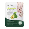 Masque pour les mains à l'avocat