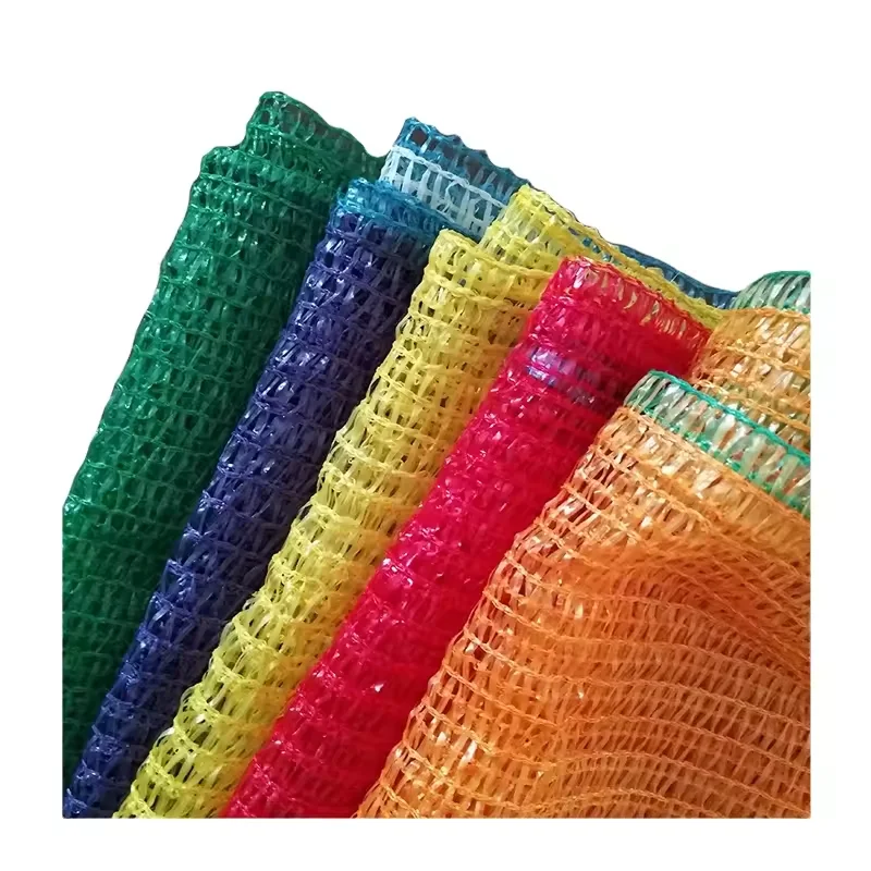 Sacos de embalaje de cebolla PE Raschel Mesh Bag para leña de frutas y verduras al mejor precio