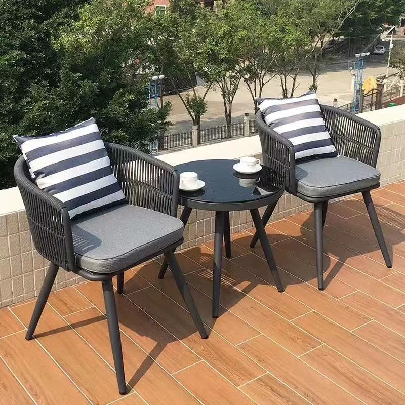 Modern Creative White Cement Outdoor Coffee Table Set White Hotels Parks Schools Villas Apartments Outdoor Furniture Sectional supplier