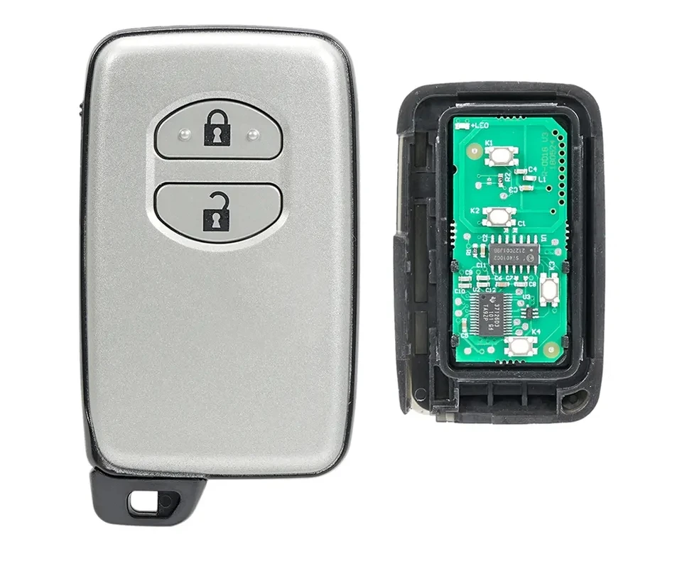 2 Buttons Smart Remote Key Fob Shell 433Mhz B53EA With Chip P1 98 4D67 for Toyota Land Cruiser Keyless Go Entry Remote Car Key