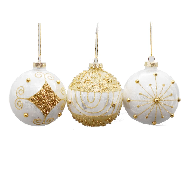 Baoying Factory Sells Christmas Ball Decorations Directly Handpainted