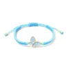 Bracelet papillon en bleu