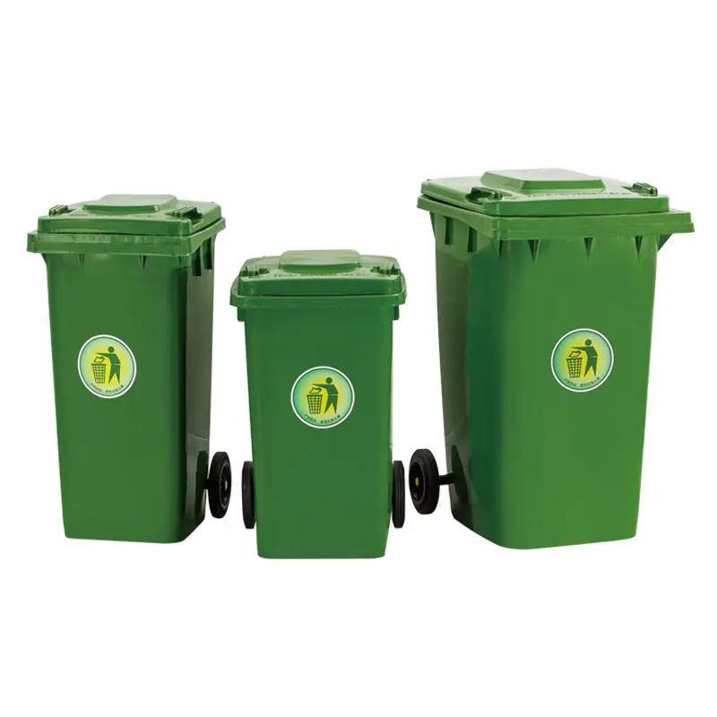 plastic trash can manufacture 240 litre trash can outdoor waste bin for recycling with lid and wheels