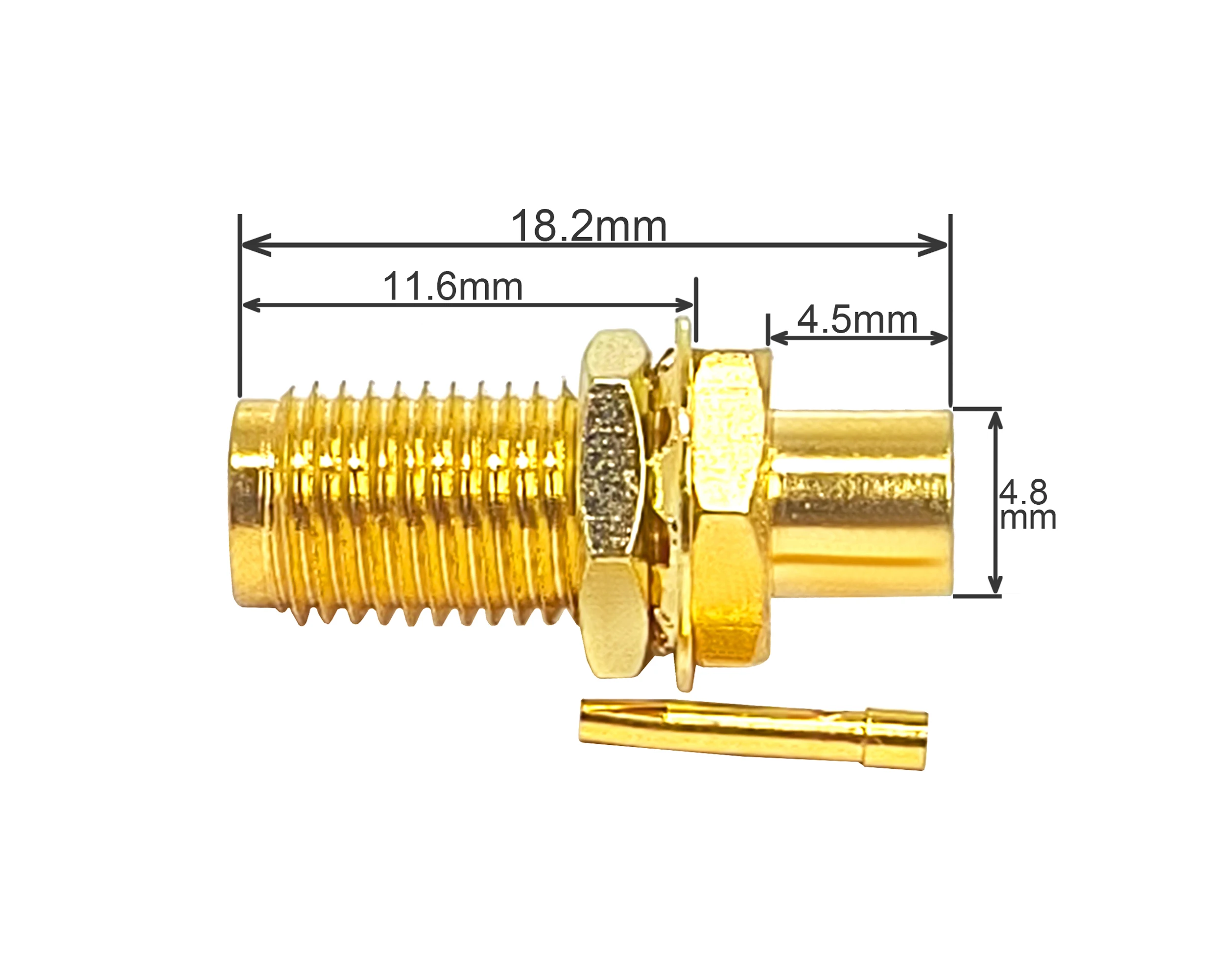د کارخانې وړلو SMA مخکینۍ لپاره د RG402 کابل د راډيو فريکونسي مرکب کانکټر د تانبے بدله