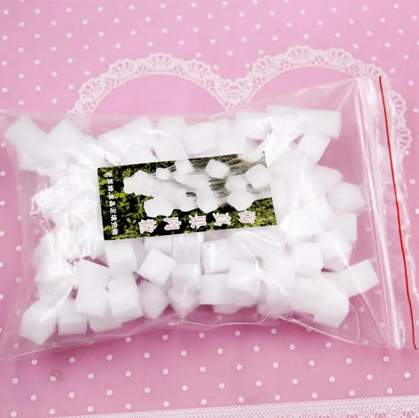 Simulation Fruit Jelly Cube Sponge for Slime Mixed DIY Accessories