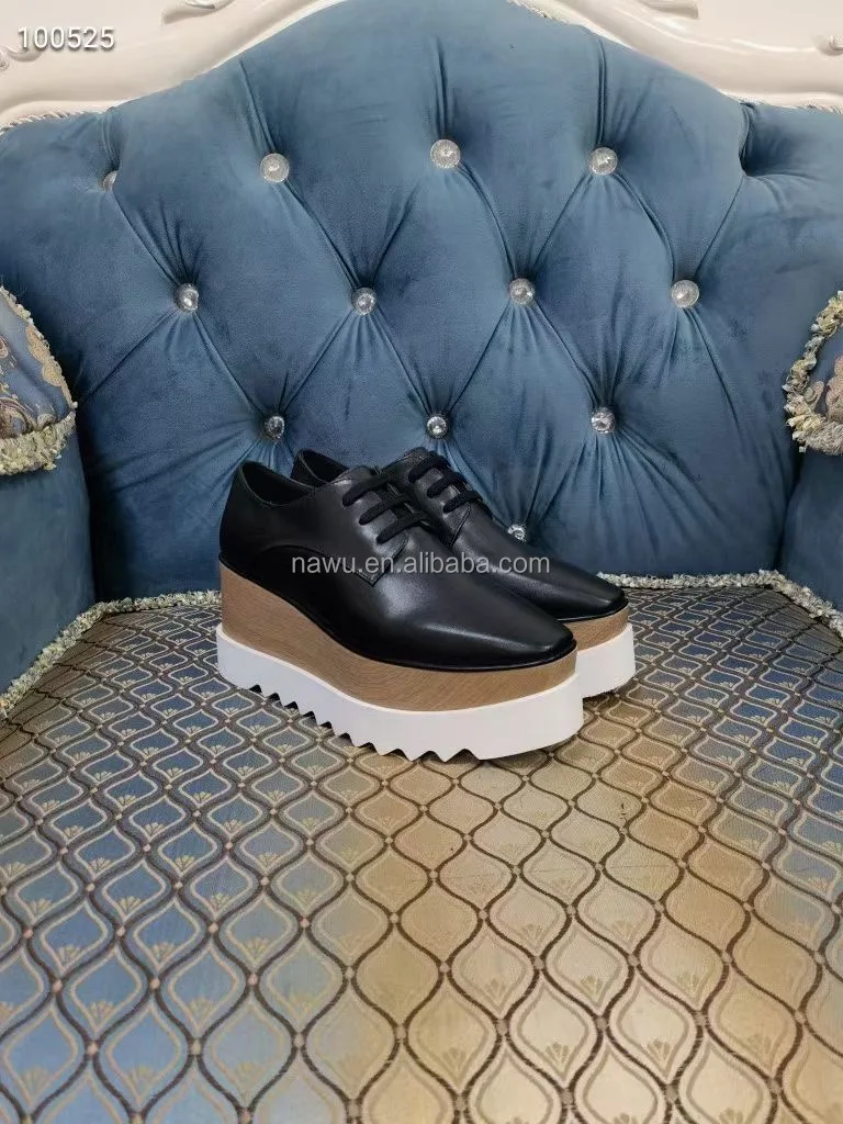 Chaussures À Semelle Compensée En Cuir Véritable,Style Oxford,Pour Femme,Décontracté,De  Marque,Tendance - Buy Designer Marque Chaussures,Femmes Wedge Chaussures,Wedge  Chaussures Product on Alibaba.com