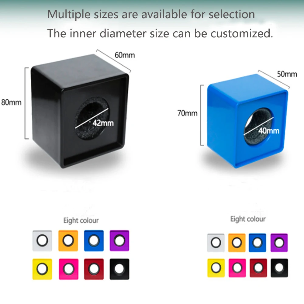 Microphone Logo Flag Station Cube Interview Mic Logo ABS Flags TV Station Reporter Mic Cube Box Foam Cover