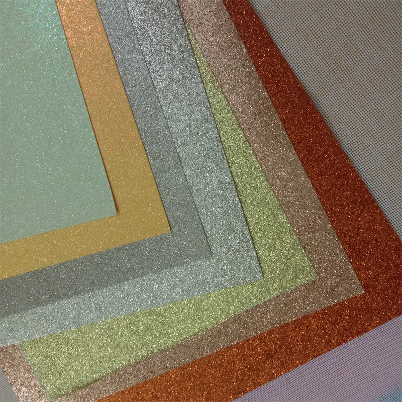 250g A4 One Side Diy Material Decoration Glitter Paper Sheet Color
