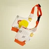 Rodilleras cálidas con estampado naranja