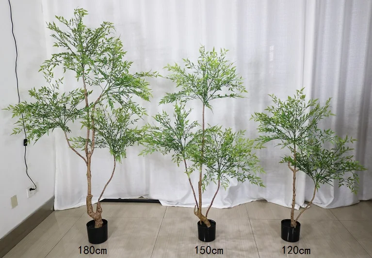 L-BT Großhandel Seiden-Kunstbambus-Pflanzenhecke Künstliche Pflanzen Sichtschutz Gartenzaun Outdoor-Heimdekoration Künstlicher Bambusbaum| Alibaba.com