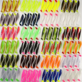 SL088-7PCS Hot Sale New Arrival 8cm/5g High Elasticity Soft T-tail Soft Fish Soft Worm Stretchable Lure Bite Resistant – Soft Lure – view 4