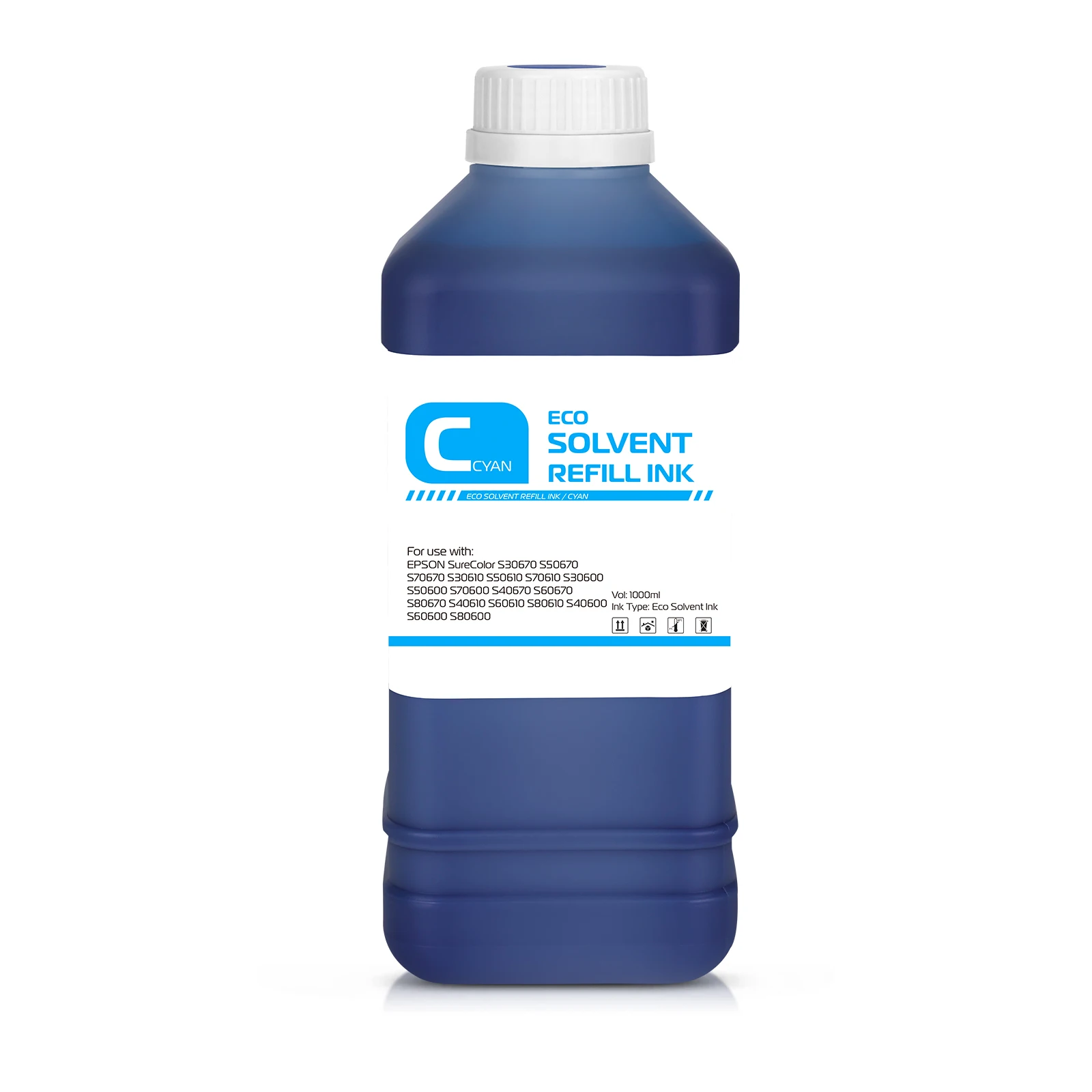 エプソンスタイラスプロ7890/9890用エコソルベントインク9色 500ml/20l