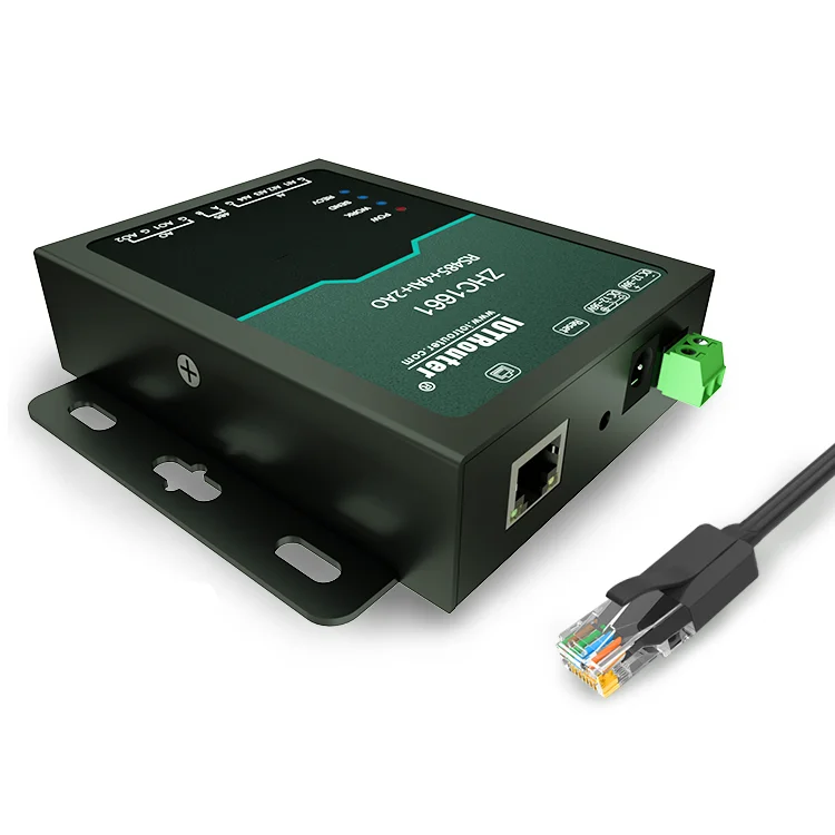 Industrial MODBUS TCP to RTU MQTT IOT Module Wireless & RF Serial to Ethernet Converter Support 1rs485 4AI to Rj45 Datalogger
