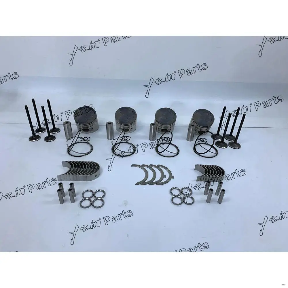 4M40 Rebuild Kit With Valve Bearings Piston Rings for Mitsubishi