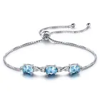 Bracelet Tanzanite Bracelet Nano Tanzanite Adjustable 925 Sterling Silver Woman High Quality Tennis Diamond Bracelet