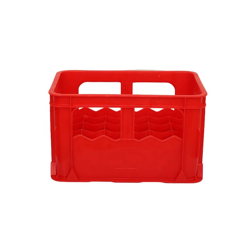 Longshenghe Beer Crates Stackable HDPE Plastic 24 Bottles Solid Box Logistic Transport & Storage for Sale Used Crate