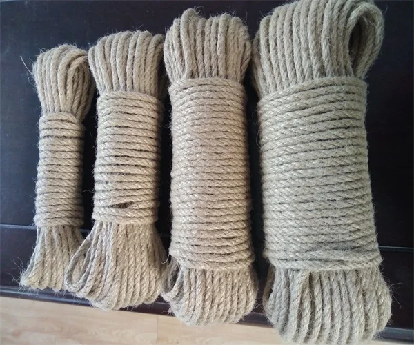 
Натуральный джутовый материал, крашеный джутовый канат 6 мм, сделано в Китае 