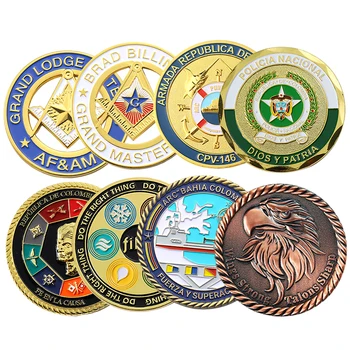 High Quality Custom Big Challenge Coin 3d 2d Metal Souvenir ...