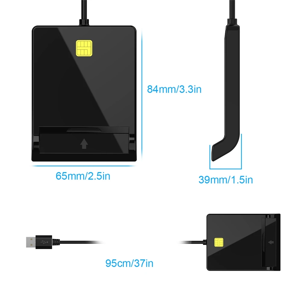IC IDスマートカードリーダー Sam Slot USBクレジットカードリーダー