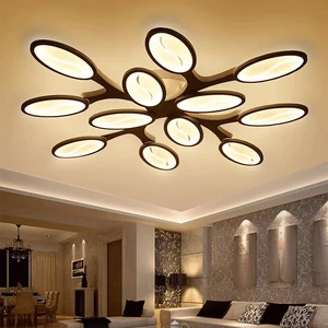 New Arrival Decorative Chandeliers Light Dimmable Multi Color Changing Round Acrylic Bedroom LED Ceiling Lamp