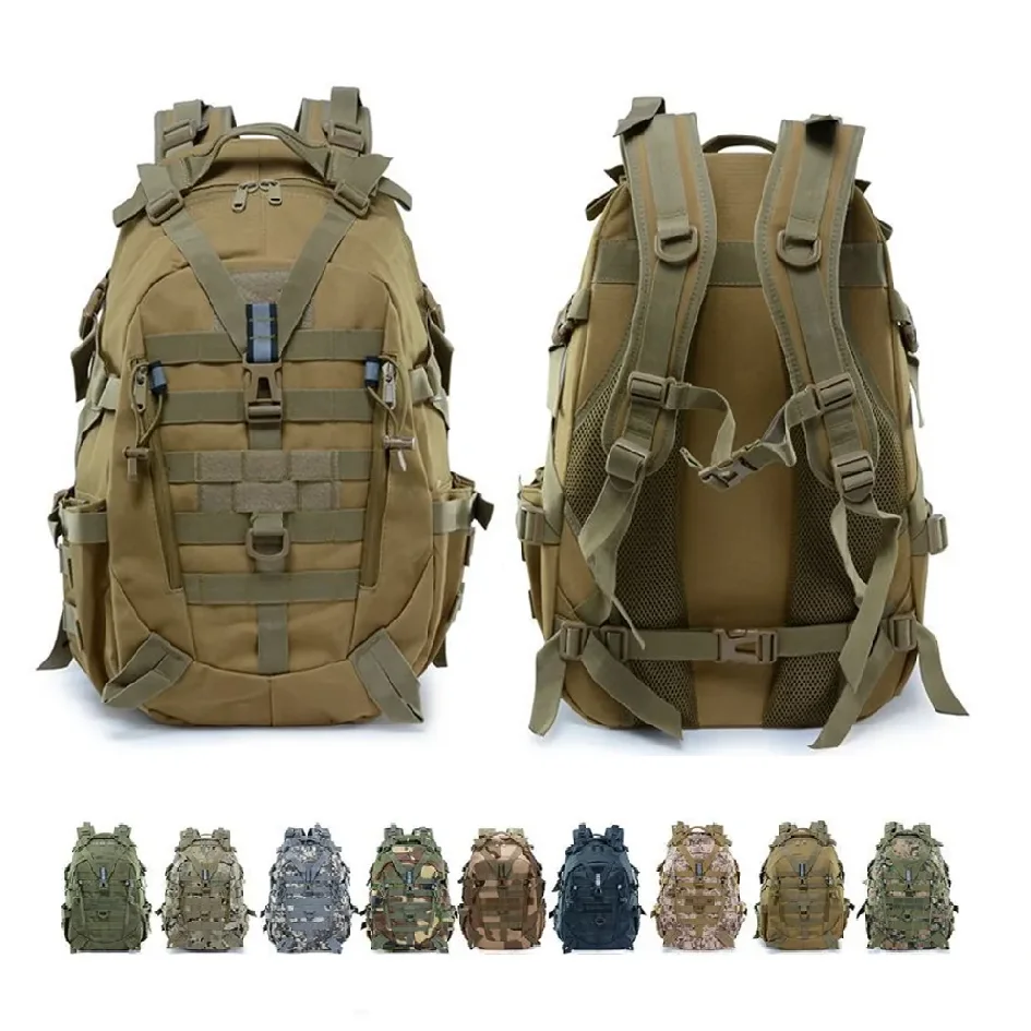 Men Bag Assault Pack Combat Backpack Waterproof Tactical Backpack Molle Bag Hiking Daypacks for Camping Trekking Hunting