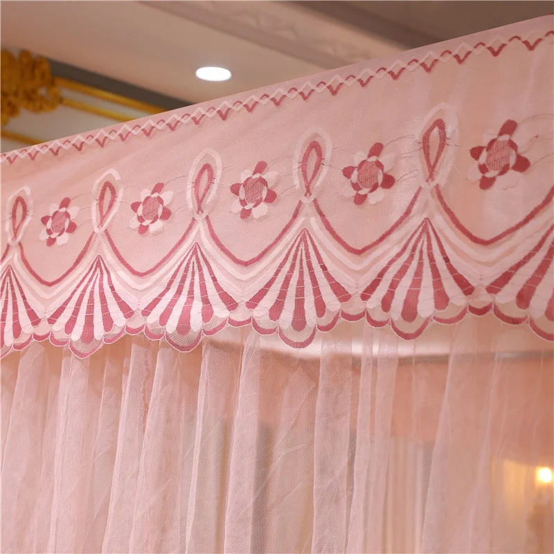Rectangular Palace Romantic Bed Canopy  Home Decoration Elegant  Mosquito Net