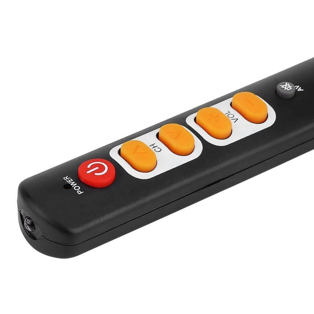 Universal 6 Key Learning Remote Control with Big Button Infrared IR Remote