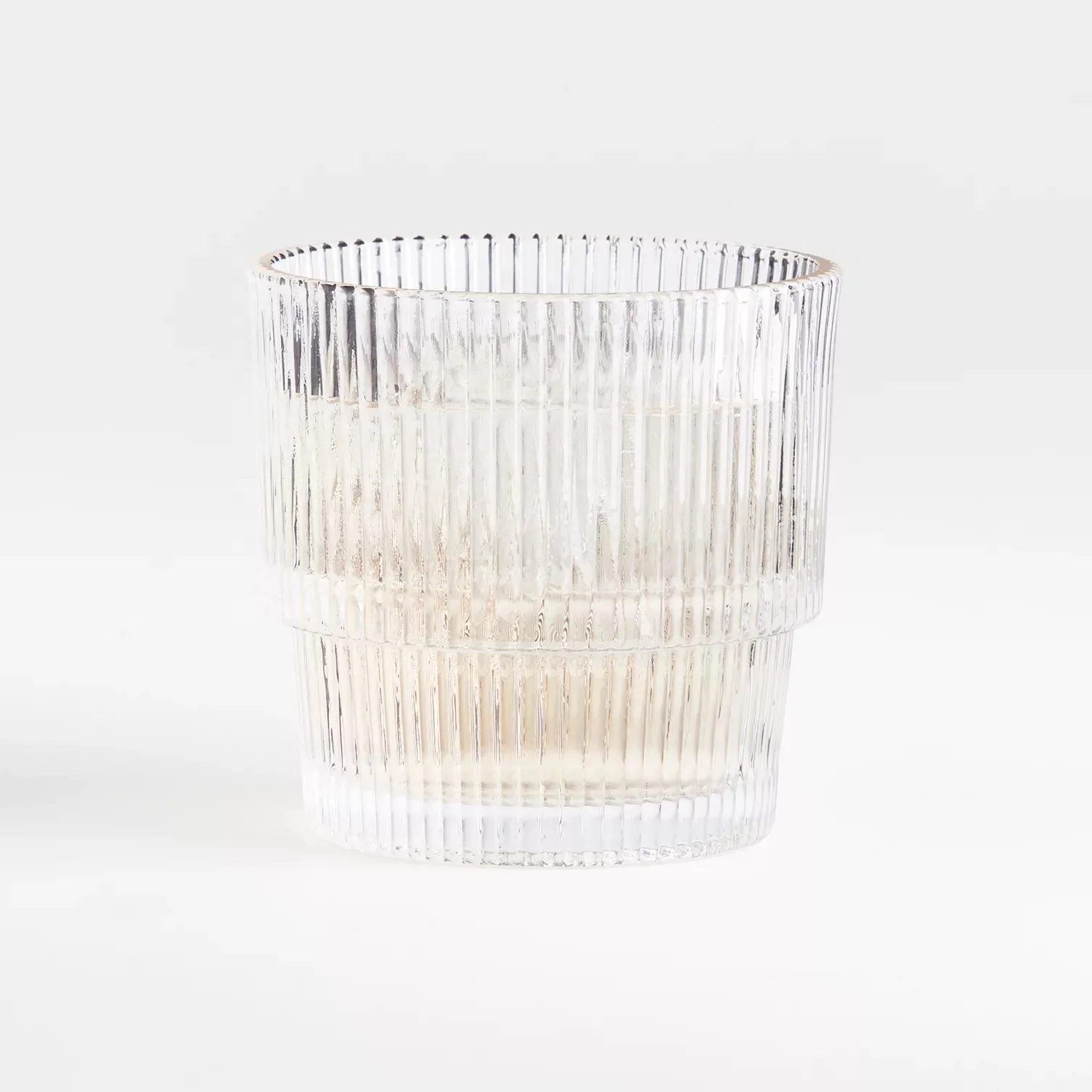 Ribbed Fluted Vertical Stripe Reeded Texture Smoked Grey and clear Ripple Glass