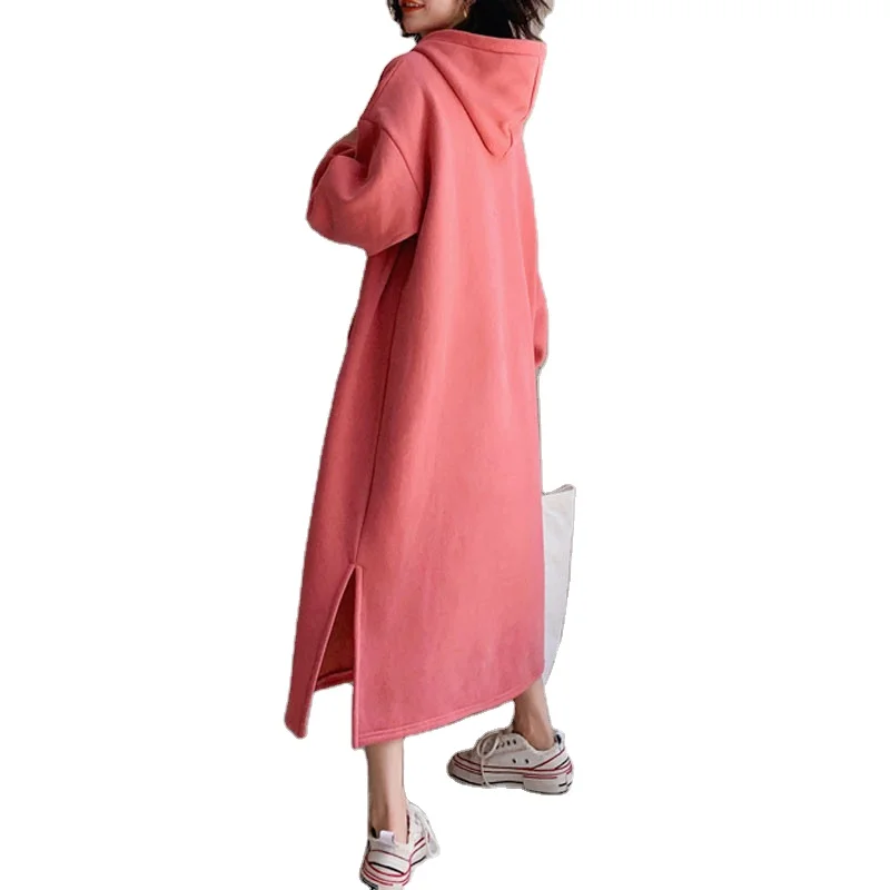 knee length dresses for ladies Sofia Fleece Maxi Long Dress main image 0