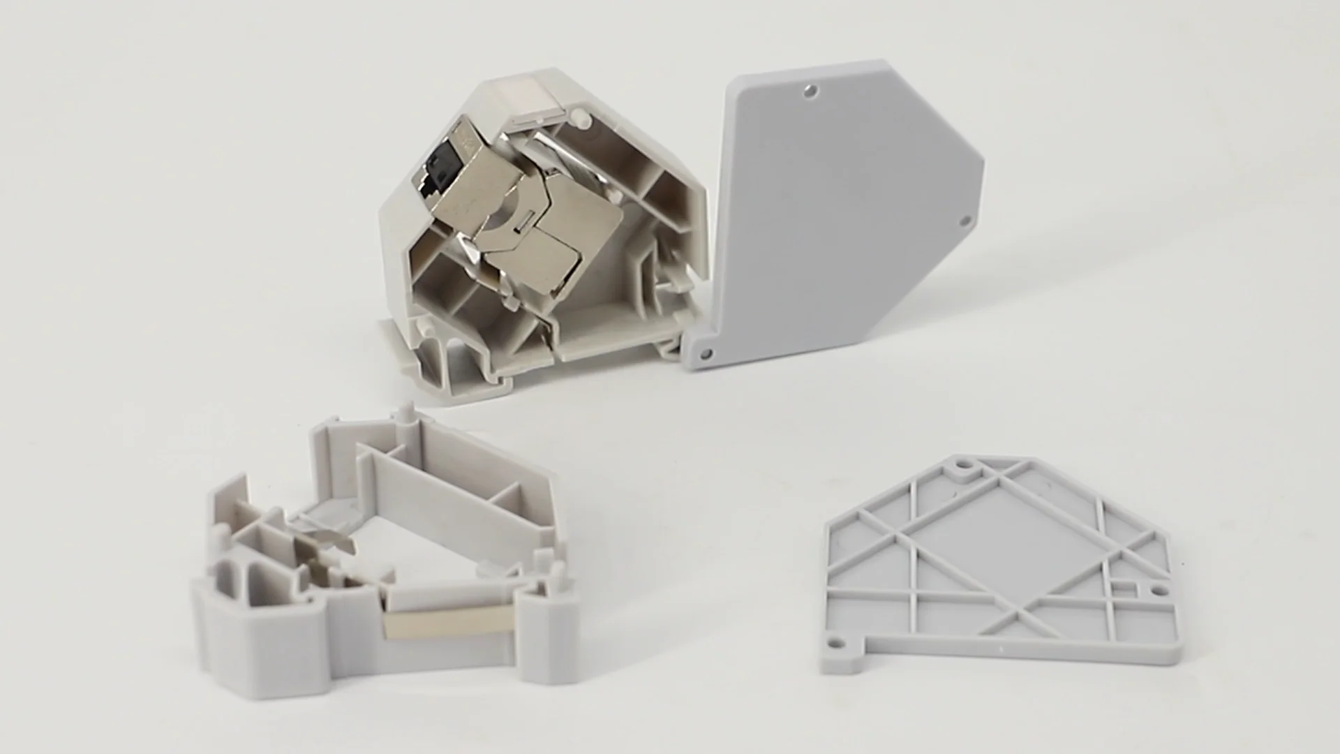 Dgsb068 Din Rail Mount Outlet Rj45 Keystone Jack Frame For Stp/utp Cat