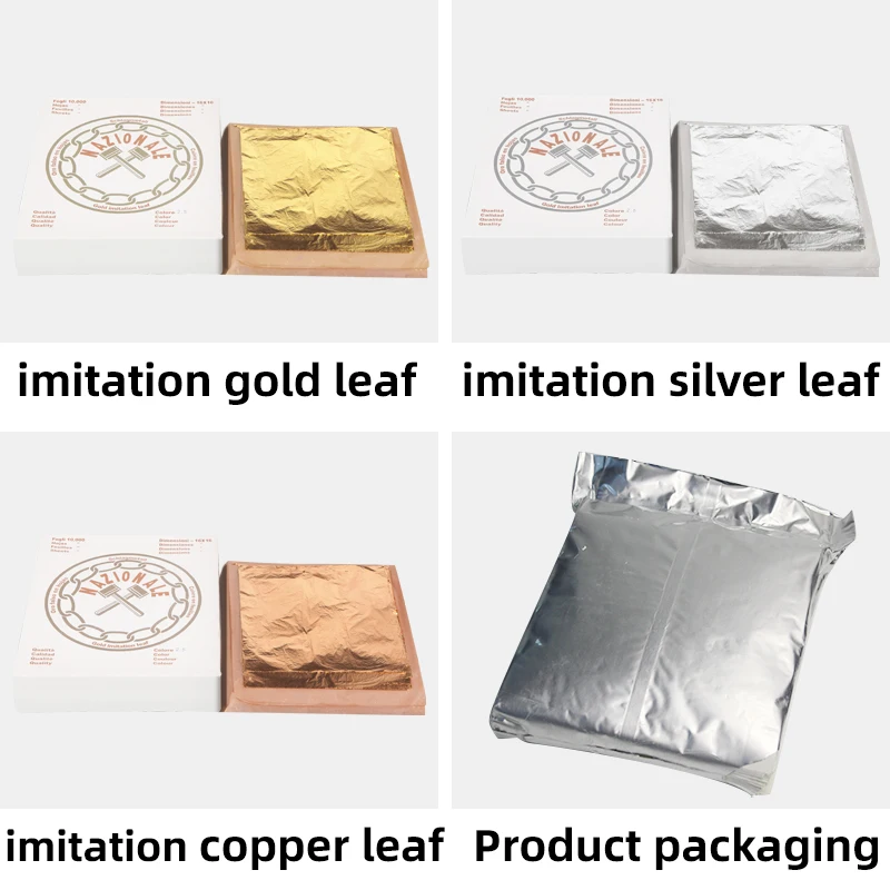 10000pcs/pack Aluminum Foil Without Lined Paper 16cm Foil Sheets Gilding  Aluminum Leaf For Arts Crafts Gilded Home Decoration - Craft Paper -  AliExpress