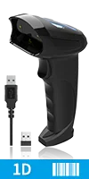 Xincode 2D 1D el kablosuz barkod tarayıcı tarama tabancası kablolu Usb barkod okuyucu mağaza süpermarket depo envanter