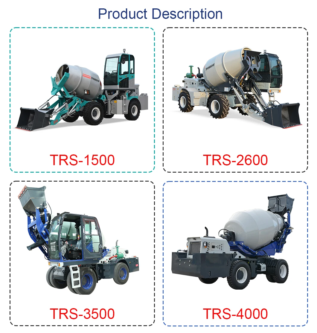 E Auto Loading Highway Road Engineering Construction Mobile Autoloading Concrete Mixer ...