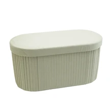 New Arrival Ottoman Folding Storage Bench Ottoman Fabric Stools for Living