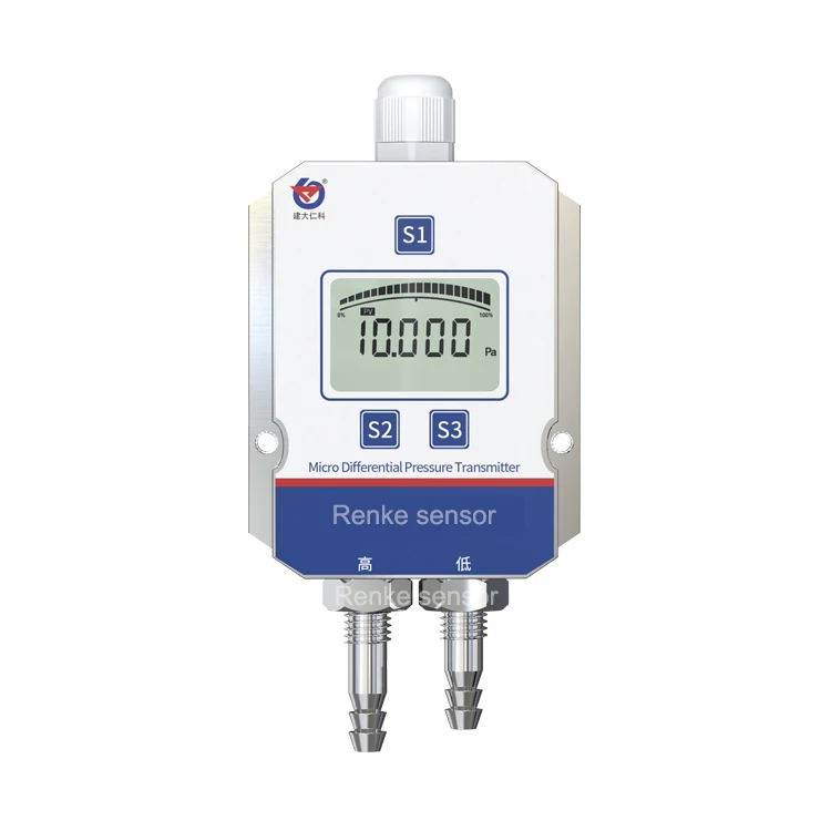 Multi Types Differential Air Pressure Sensor RS485 LCD Differential Pressure Transmitter